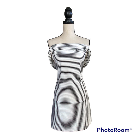 Cooper & Ella Skye Off-The-Shoulder Striped Dress - Picture 5 of 11